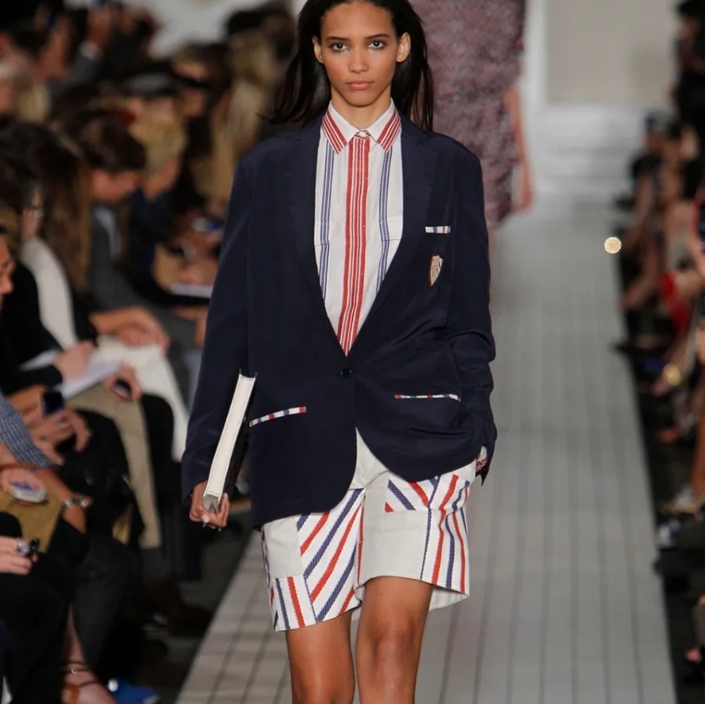 Tommy Hilfiger Red/Navy Linen Shorts